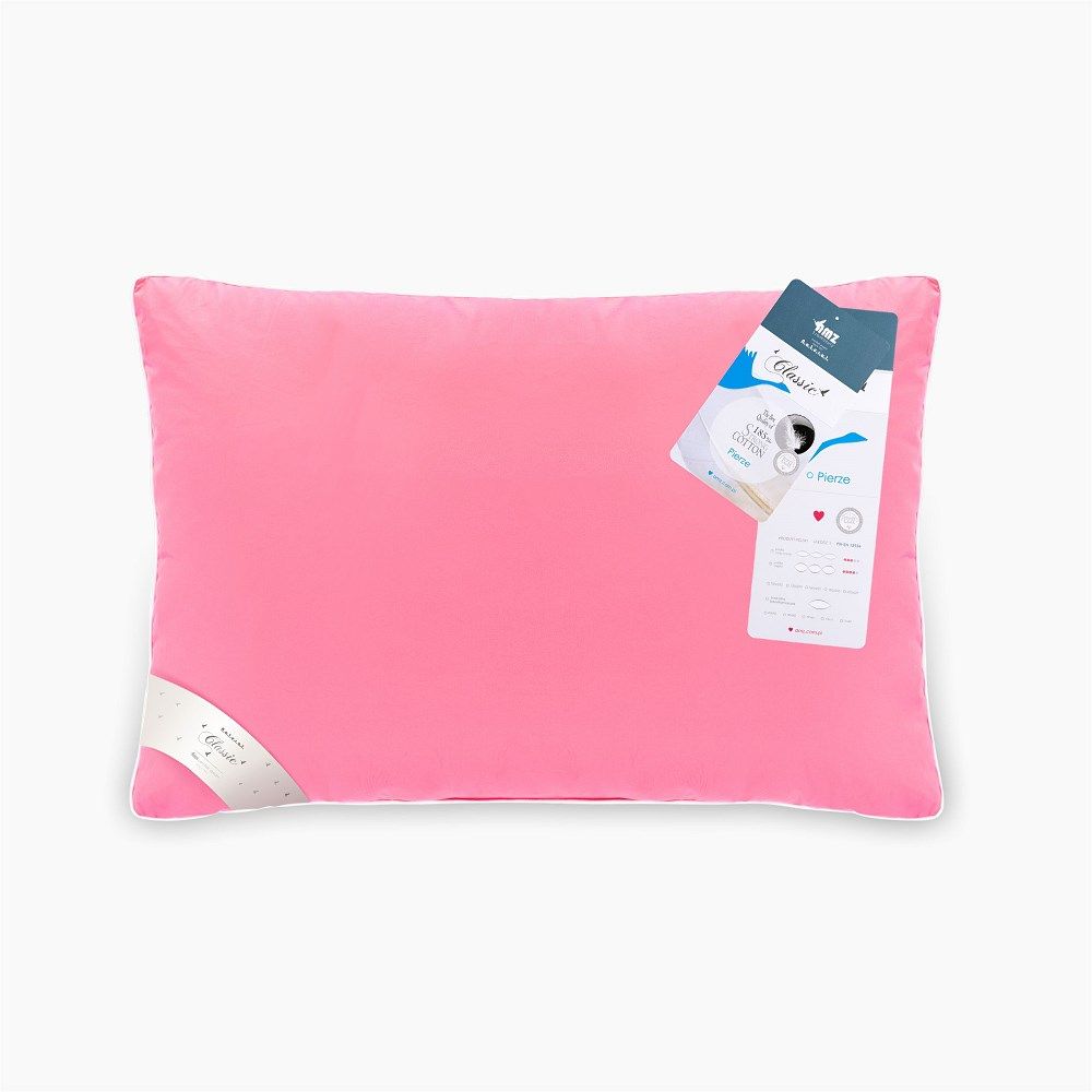Poduszka 50x70 z pierza AMZ 800g różowa AMZ 1 Poduszka 50x70 z pierza AMZ 800g różowa AMZ