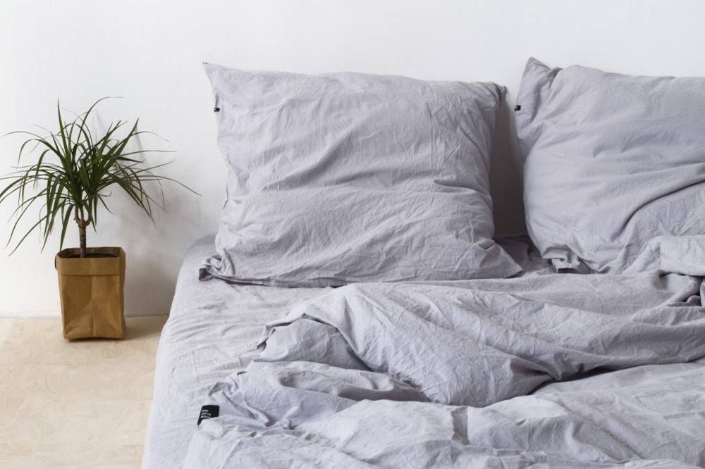 Pościel Pure 200x220 jasny szary Hop Design 1 Pościel Pure 200x220 jasny szary Hop Design