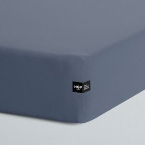 Prześcieradło Pure 200x200 granatowe Hop Design z gumką