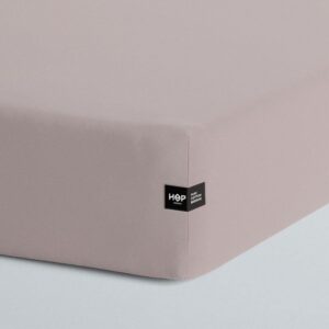 Prześcieradło Pure 200x200 brudny róż Hop Design z gumką