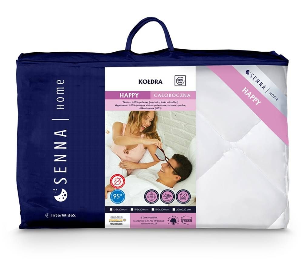 Kołdra letnia 200x220 Happy InterWidex antyalergiczna 1000g 3 Kołdra letnia 200x220 Happy InterWidex antyalergiczna 1000g - obrazek 3