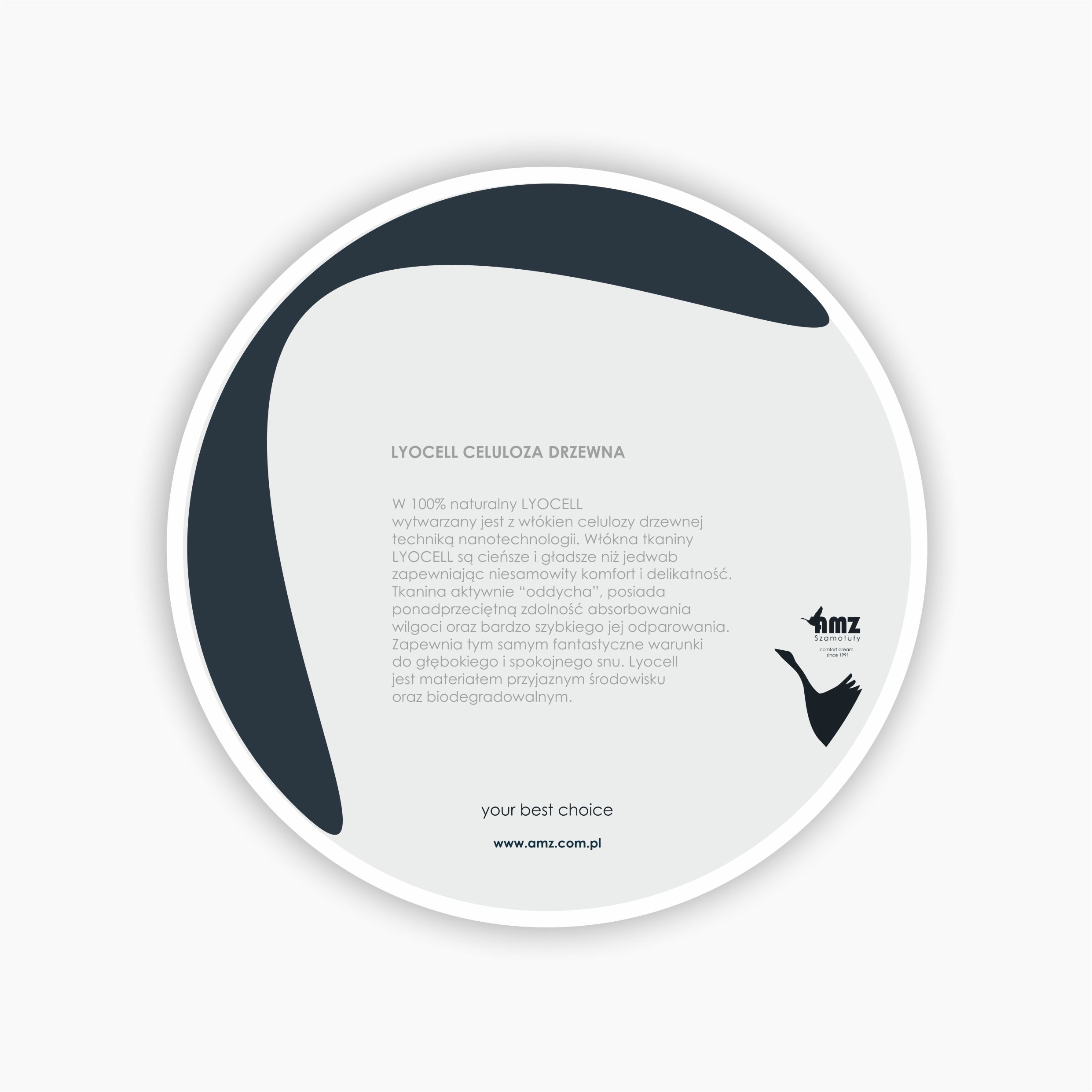 Poduszka 50x70 AMZ Lyocell pikowana szampański 2 Poduszka 50x70 antyalergiczna Lyocell pikowana szampański AMZ