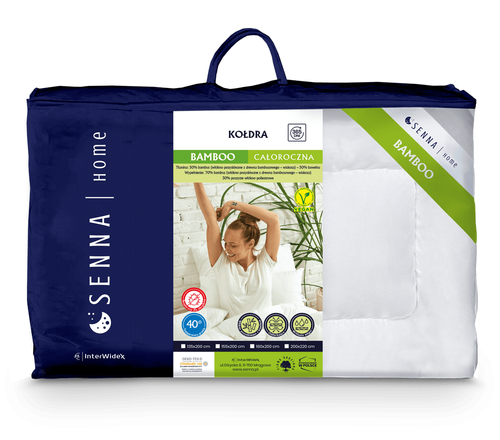 Kołdra letnia 135x200 Bamboo InterWidex antyalergiczna i antybakteryjna 550g 3 Kołdra letnia 135x200 Bamboo InterWidex antyalergiczna i antybakteryjna 550g