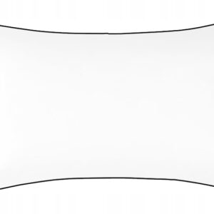 Poszewka satynowa 50x70 San Antonio biała z czarną lamówką Maro Home