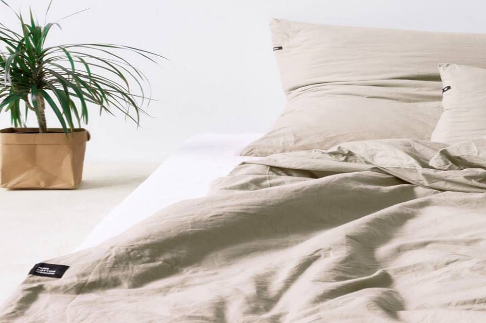 Pościel bawełniana 160x200 Pure lniany naturalny jednobarwna Hop Design T-S 2 Pościel bawełniana 160x200 Pure lniany naturalny jednobarwna Hop Design T-S - obrazek 2