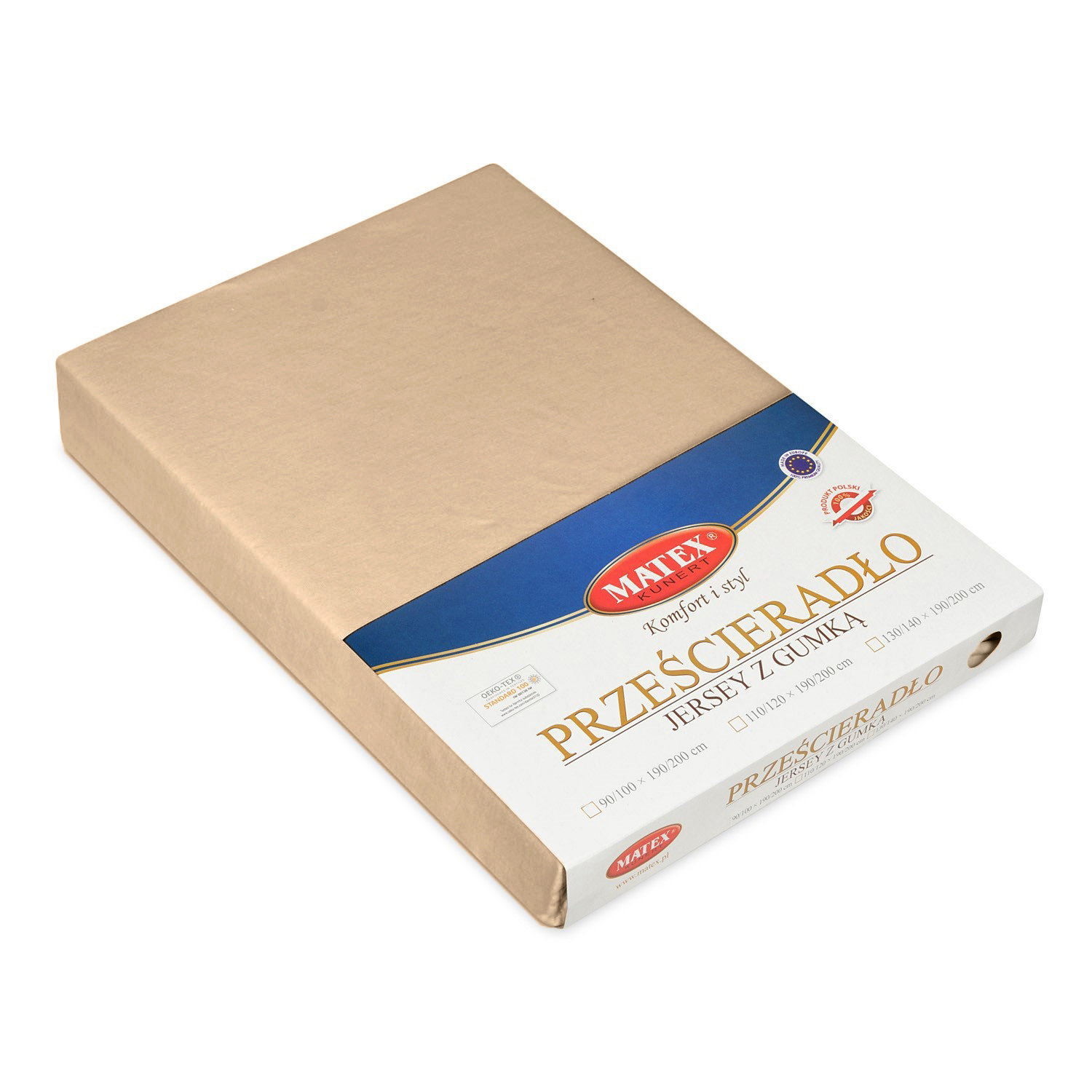 Prześcieradło jersey z gumą 150/160x190/200 Premium c. beż 16 Matex 3 Prześcieradło jersey z gumą 150/160x190/200 Premium c. beż 16 Matex - obrazek 3