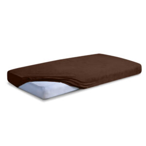 Prześcieradło frotte z gumką 210/220x190/200 Classic brąz 18 Matex