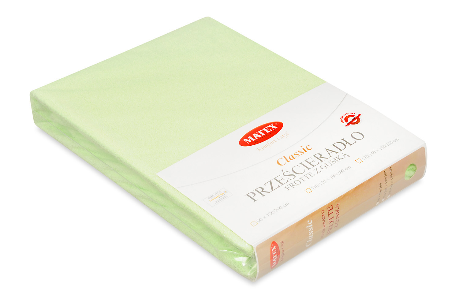 Prześcieradło frotte z gumką 150/160x190/200 Classic 52 seledynowe Matex 3 Prześcieradło frotte z gumką 150/160x190/200 Classic 52 seledynowe Matex - obrazek 3