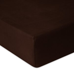 Prześcieradło jersey z gumą 210/220x190/200 Premium brąz 18 Matex