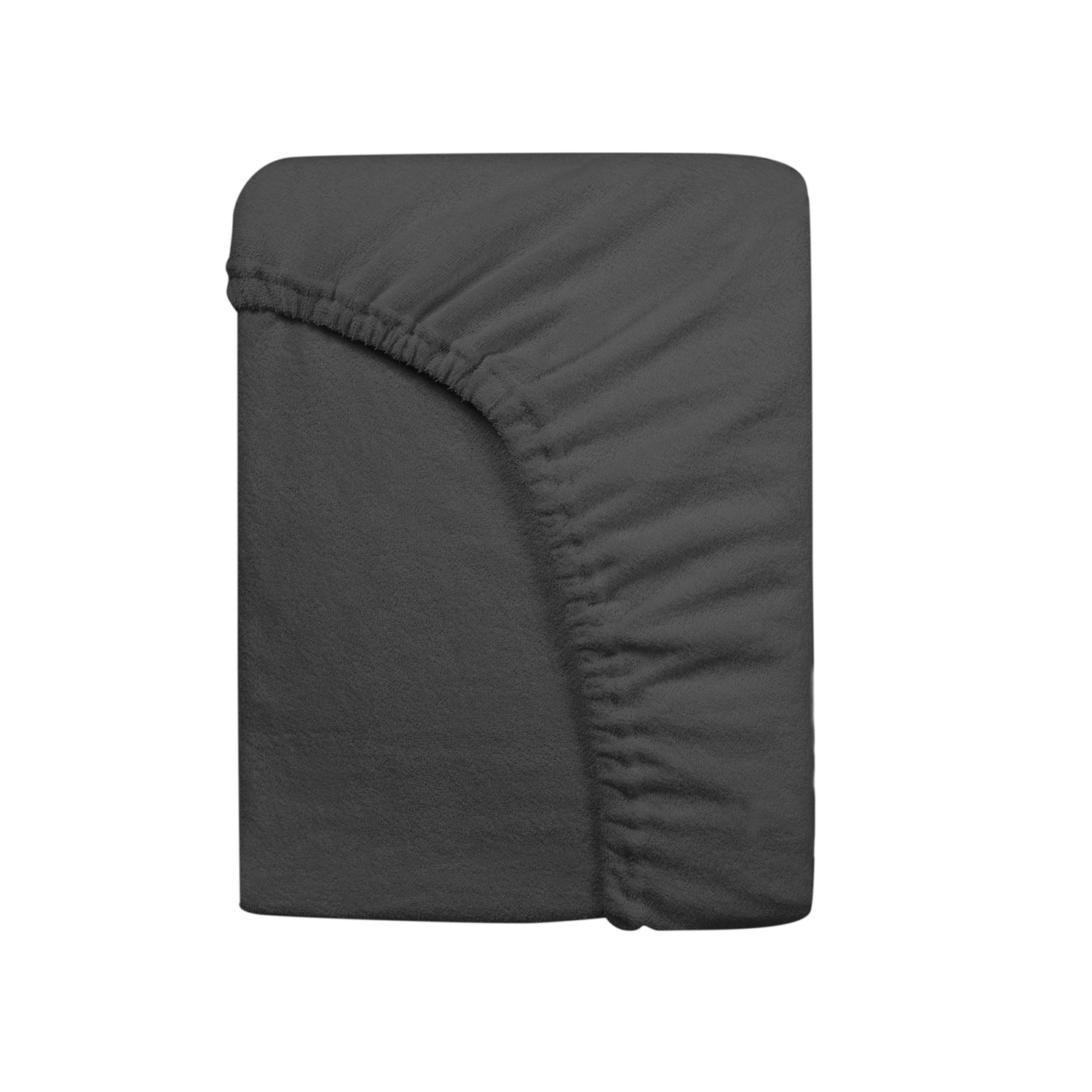 Prześcieradło frotte z gumką 130/140x200 antracyt 041 PREMIUM Darymex 3 Prześcieradło frotte z gumką 130/140x200 antracyt 041 PREMIUM Darymex - obrazek 3