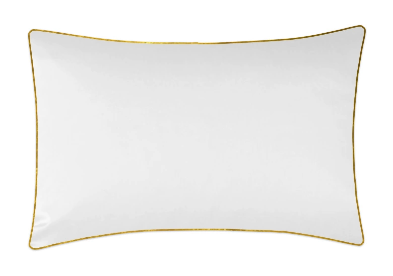 Poszewka satyna bawełniana 40x40 San Antonio biała ze złotą lamówką Maro Home T-S 1 Poszewka satyna bawełniana 40x40 San Antonio biała ze złotą lamówką Maro Home T-S