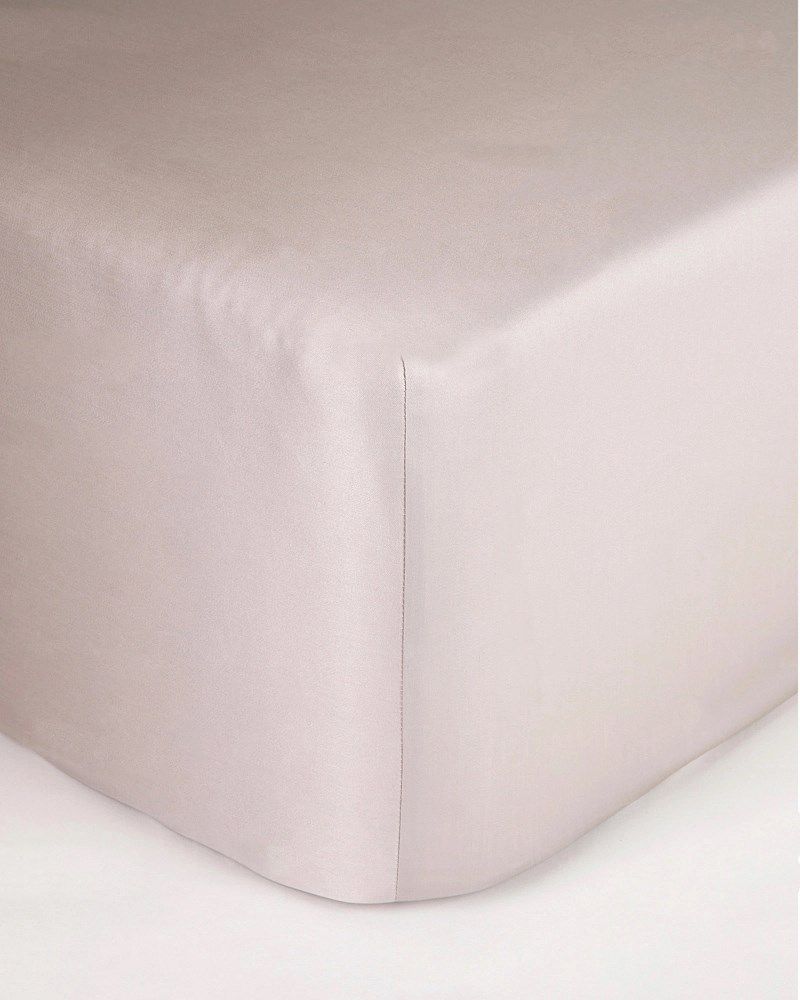 Prześcieradło satyna bawełniana 140x200 beż z gumką Maro Home T-S 2 Prześcieradło satyna bawełniana 140x200 beż z gumką Maro Home T-S - obrazek 2