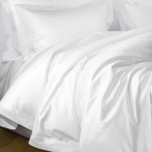 Pościel satyna bawełniana 180x200 Valencia biała Maro Home T-S