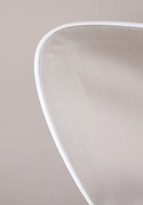 Poszewka satyna bawełniana 40x40 San Antonio beż z białą lamówką Maro Home T-S 2 Poszewka satyna bawełniana 40x40 San Antonio beż z białą lamówką Maro Home T-S - obrazek 2