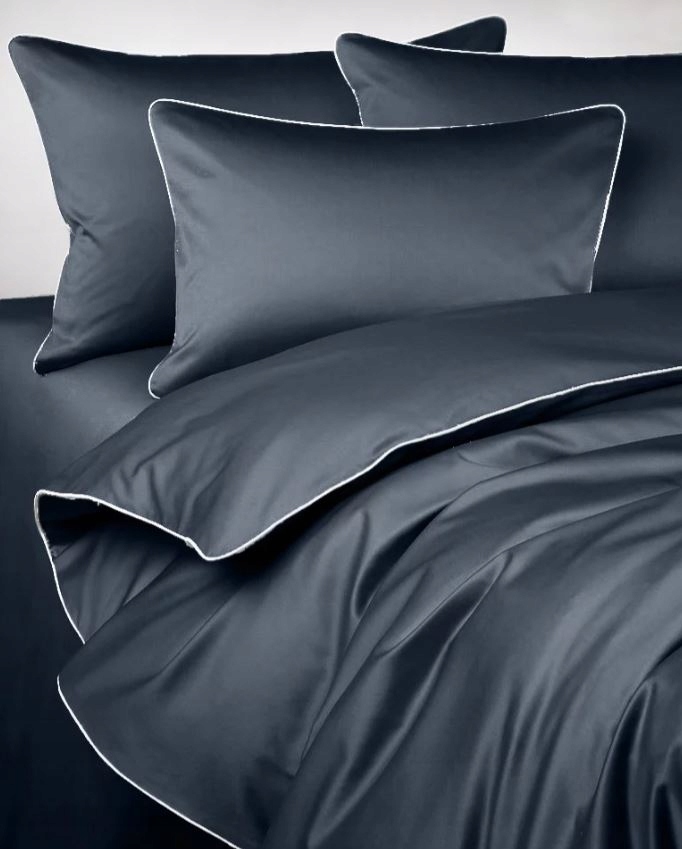 Poszewka 40x40 antracyt z białą lamówką Maro Home 4 Poszewka 40x40 antracyt z białą lamówką Maro Home - obrazek 4