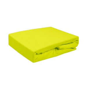 Prześcieradło frotte z gumką limonka 150-160x200 Darymex