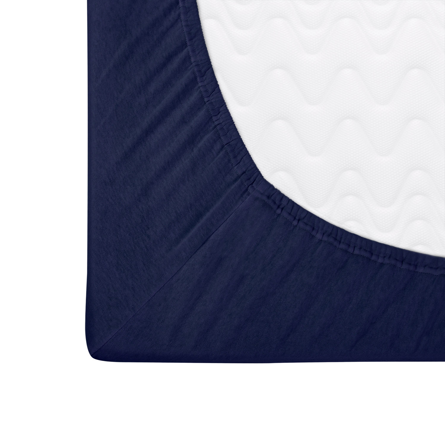 Prześcieradło jersey z gumką 160x200 ciemny granat Darymex 3 Prześcieradło jersey z gumką 160x200 ciemny granat Darymex - obrazek 3