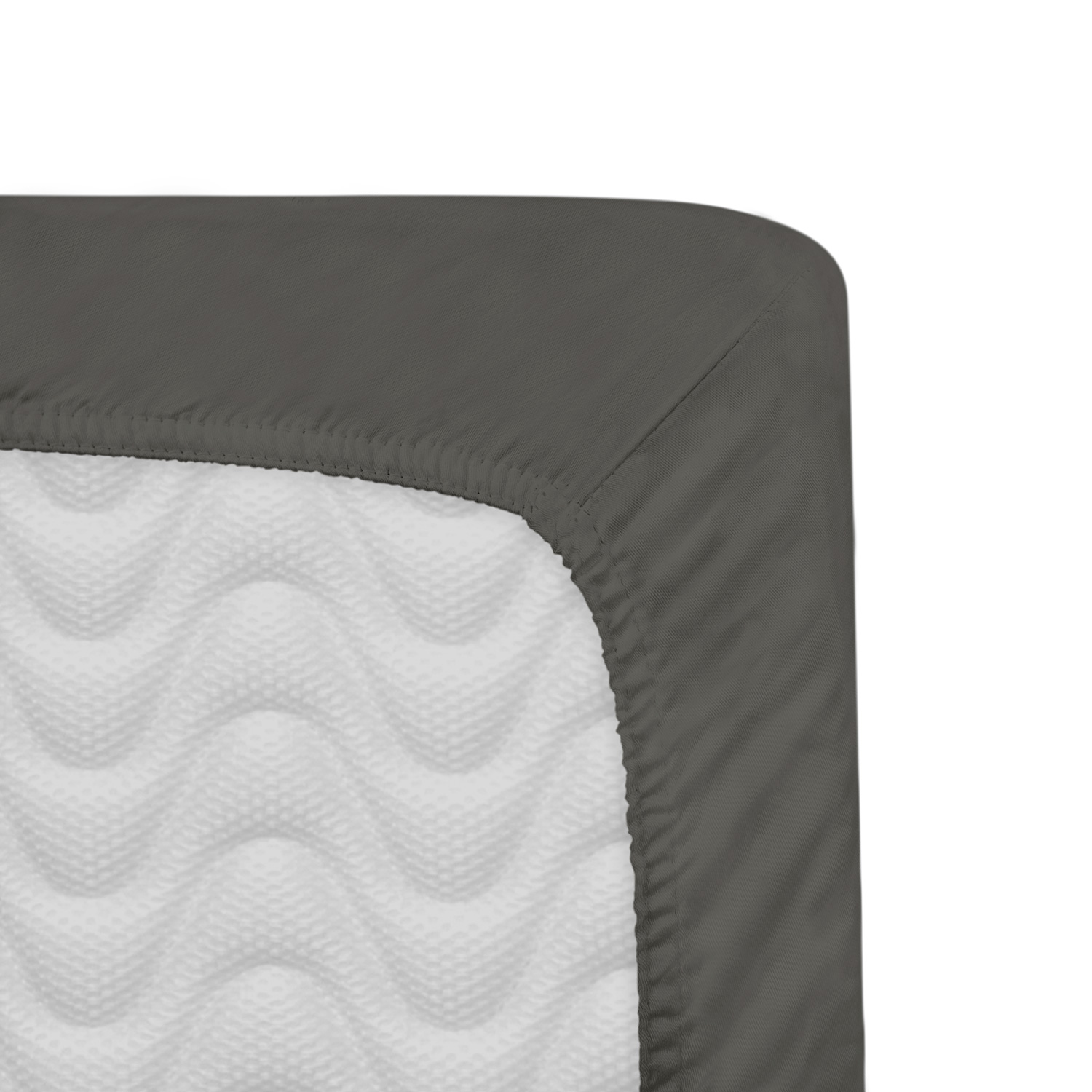 Prześcieradło satynowe z gumką 180x200 Jasny szary Darymex 3 Prześcieradło satynowe z gumką 180x200 Jasny szary Darymex - obrazek 3