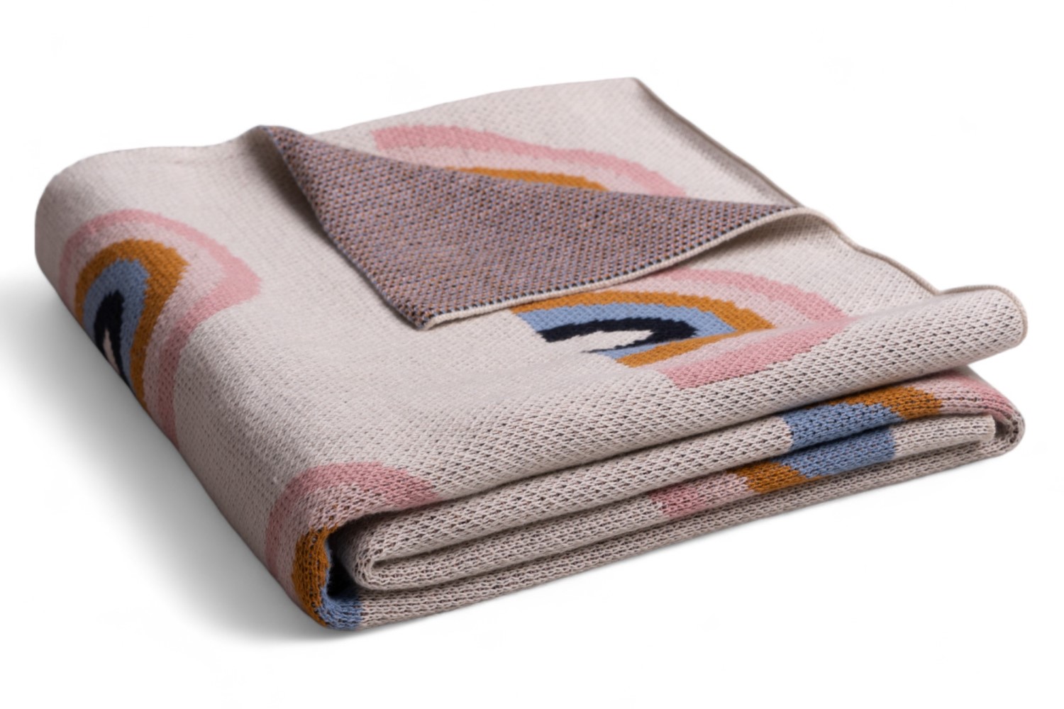 Koc bawełniany 80x100 Tęcza SQUARE CHECKS BabyMatex 1 Koc bawełniany 80x100 Tęcza SQUARE CHECKS BabyMatex