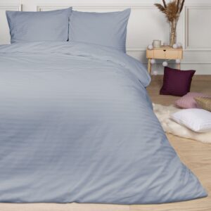 Pościel satynowa Cizgili 180x200 Blue Darymex