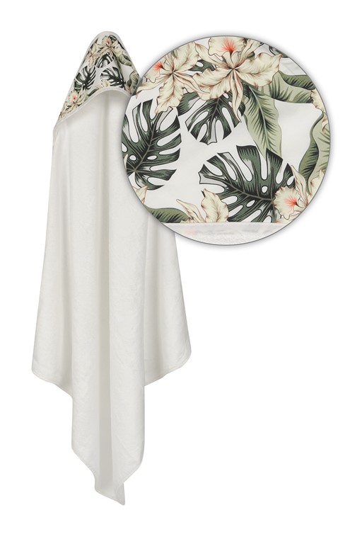 Okrycie kąpielowe 100x100 BAMBOO DESIGN 01 białe Babymatex 1 Okrycie kąpielowe 100x100 BAMBOO DESIGN 01 białe Babymatex