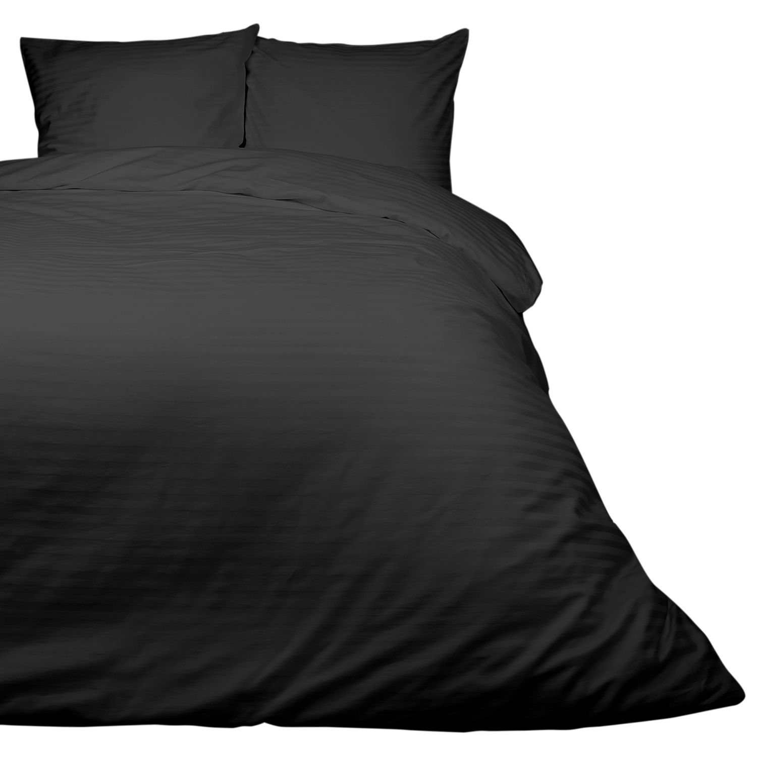 Pościel satynowa Cizgili 140x200 Black Darymex 2 Pościel satynowa Cizgili 140x200 Black Darymex - obrazek 2