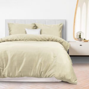 Pościel satynowa 200x220 Kremowy Darymex