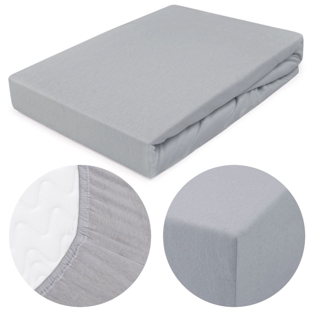 Prześcieradło 90x200 jersey z gumką popiel 024 Premium Darymex 4 Prześcieradło 90x200 jersey z gumką popiel 024 Premium Darymex - obrazek 4