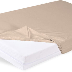 Prześcieradło z gumką 80x160x10 BAMBOO 15 beżowe Babymatex