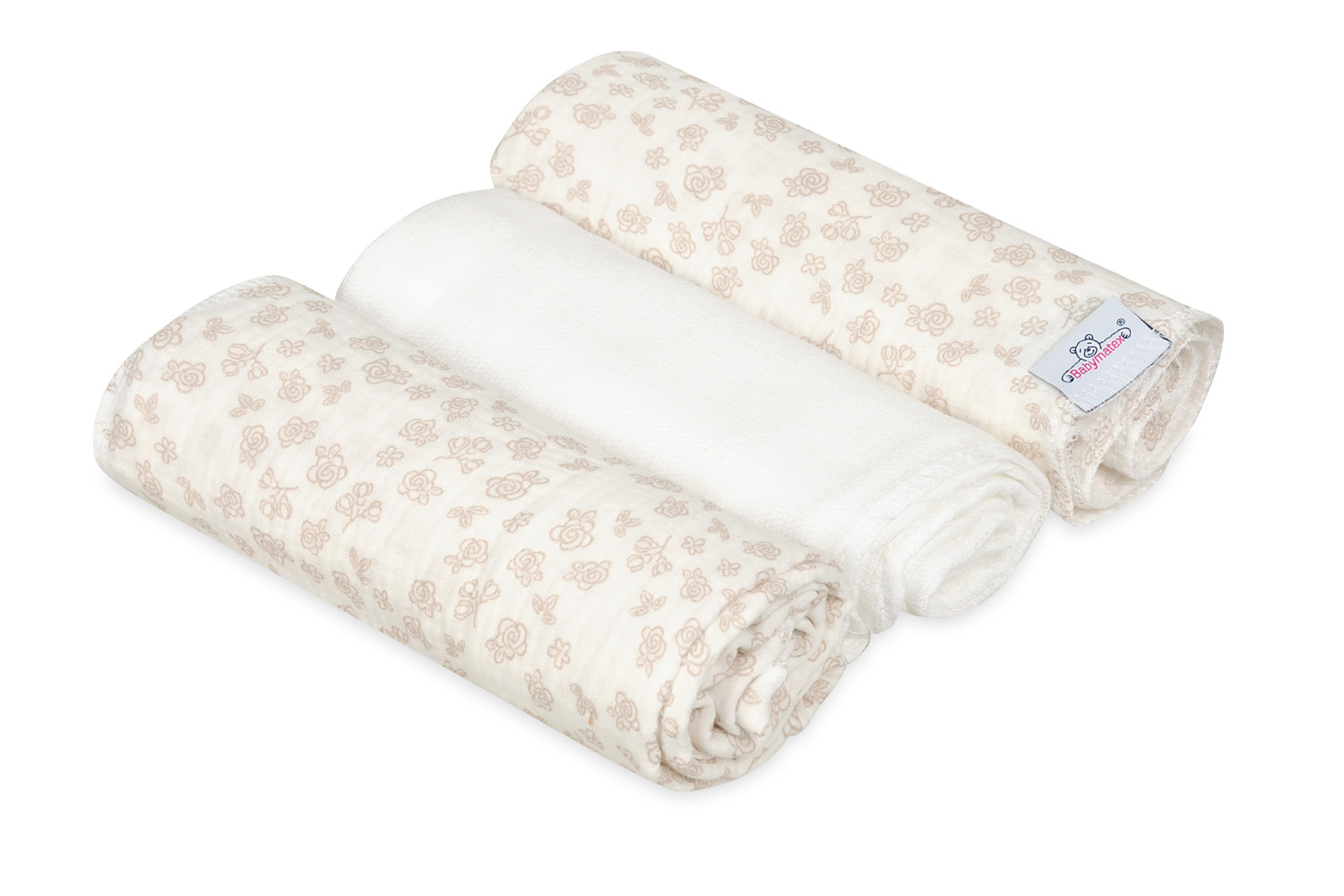 Pielucha 70x80 MUSLIN DESIGN 3 szt. Różyczki BabyMatex 1 Pielucha 70x80 MUSLIN DESIGN 3 szt. Różyczki BabyMatex