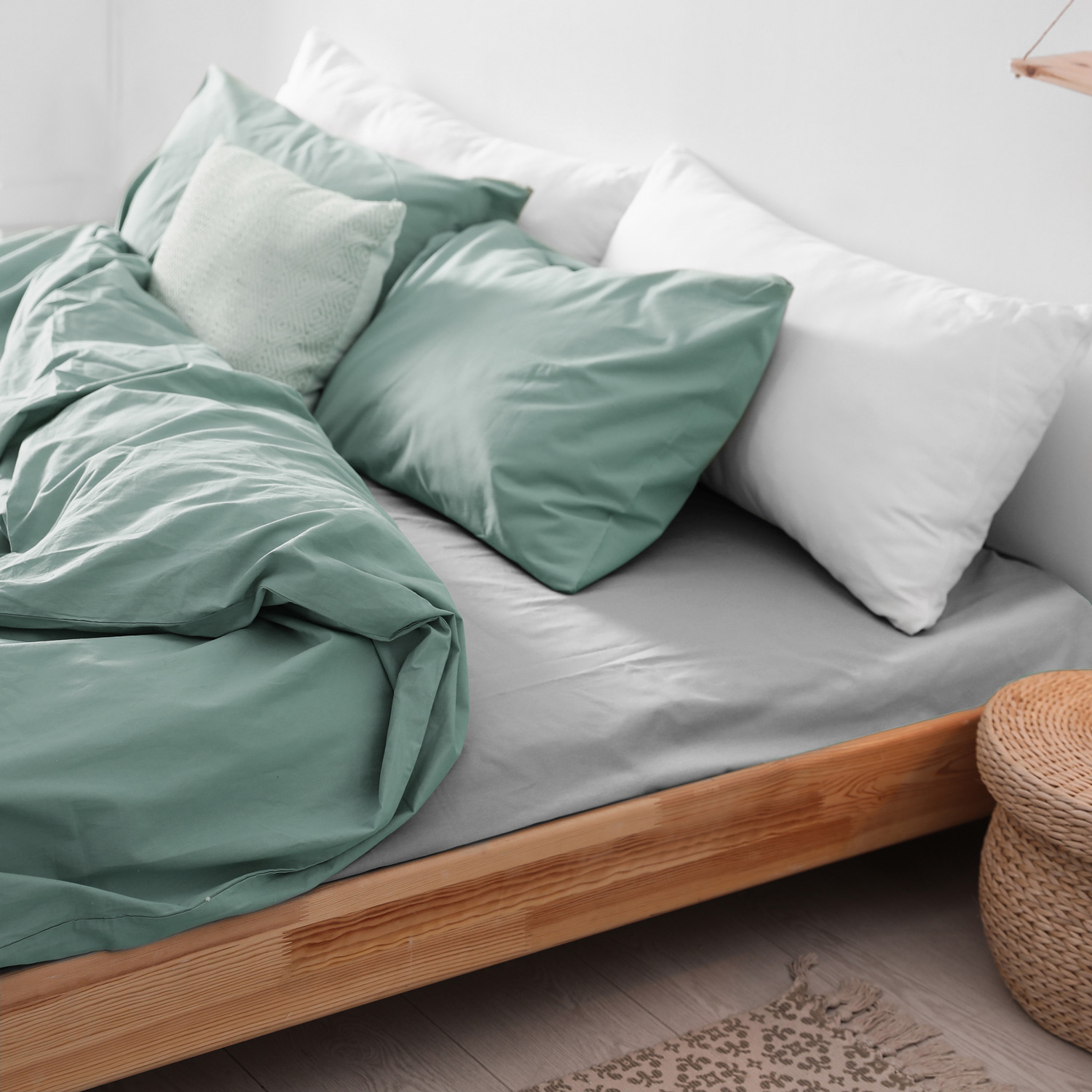 Prześcieradło flanela z gumką POPIEL 220x200 Darymex 2 Prześcieradło flanela z gumką POPIEL 220x200 Darymex - obrazek 2