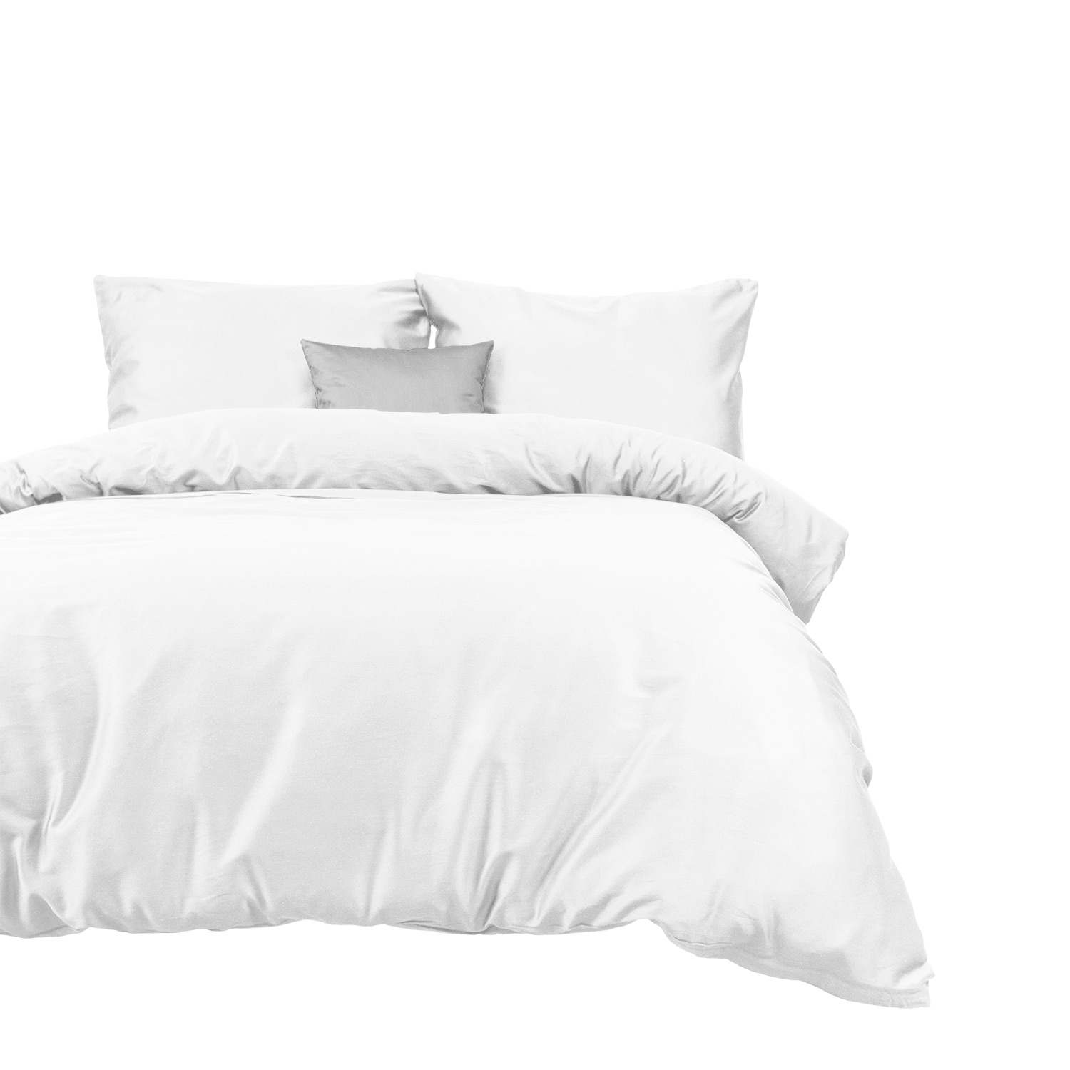 Pościel satynowa 180x200 biały Darymex 2 Pościel satynowa 180x200 biały Darymex - obrazek 2