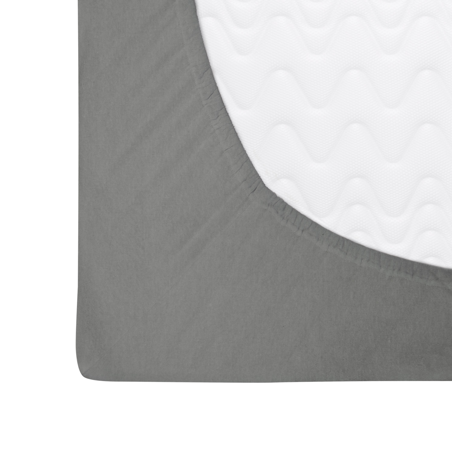 Prześcieradło flanela z gumką szary 220x200 Darymex 2 Prześcieradło flanela z gumką szary 220x200 Darymex - obrazek 2