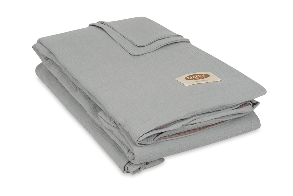 Pościel bawełniana Muślinowa 160x200 c.szary 44 Matex 3 Pościel bawełniana Muślinowa 160x200 c.szary 44 Matex - obrazek 3