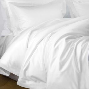 Pościel satyna bawełniana 200x200 Valencia biała Maro Home