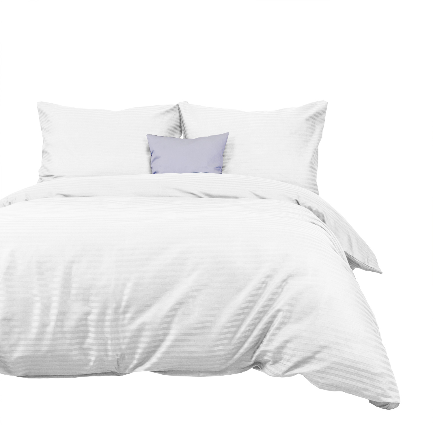 Pościel satynowa Cizgili 220x200 biały Darymex 2 Pościel satynowa Cizgili 220x200 biały Darymex - obrazek 2