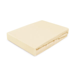 Prześcieradło jersey z gumką 60x120 krem Darymex