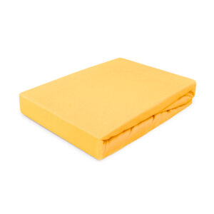 Prześcieradło jersey z gumką 220x200 Żółty Darymex
