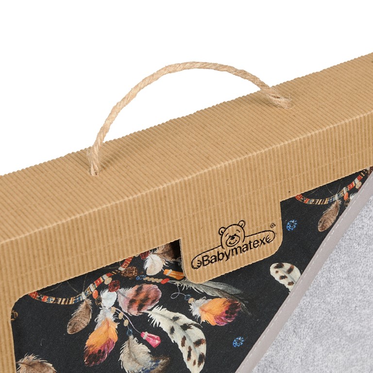 Okrycie kąpielowe 100x100 BAMBOO DESIGN 44 c.szare Babymatex 4 Okrycie kąpielowe 100x100 BAMBOO DESIGN 44 c.szare Babymatex - obrazek 4