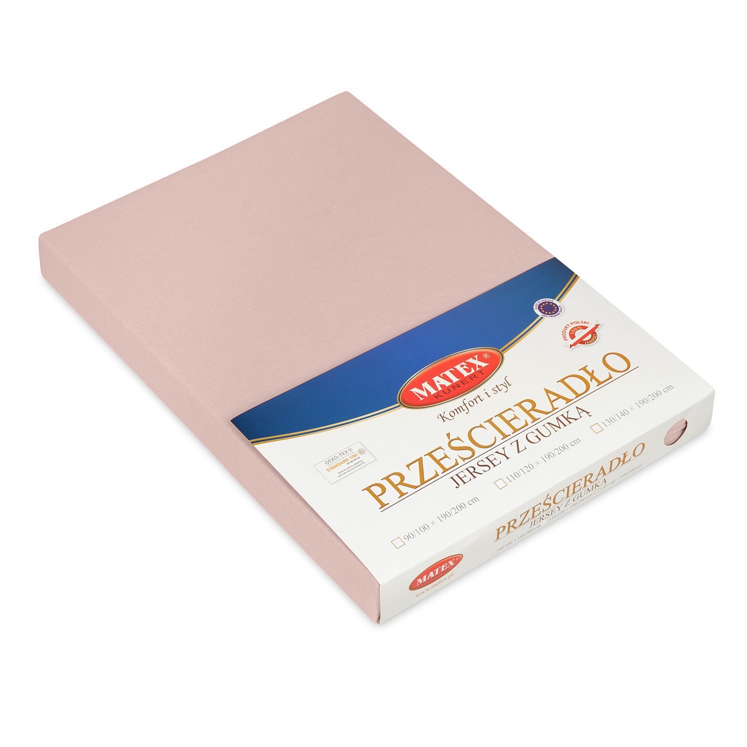 Prześcieradło jersey z gumą 110/120x190/200 Premium brudny róż 12 Matex 3 Prześcieradło jersey z gumą 110/120x190/200 Premium brudny róż 12 Matex - obrazek 3