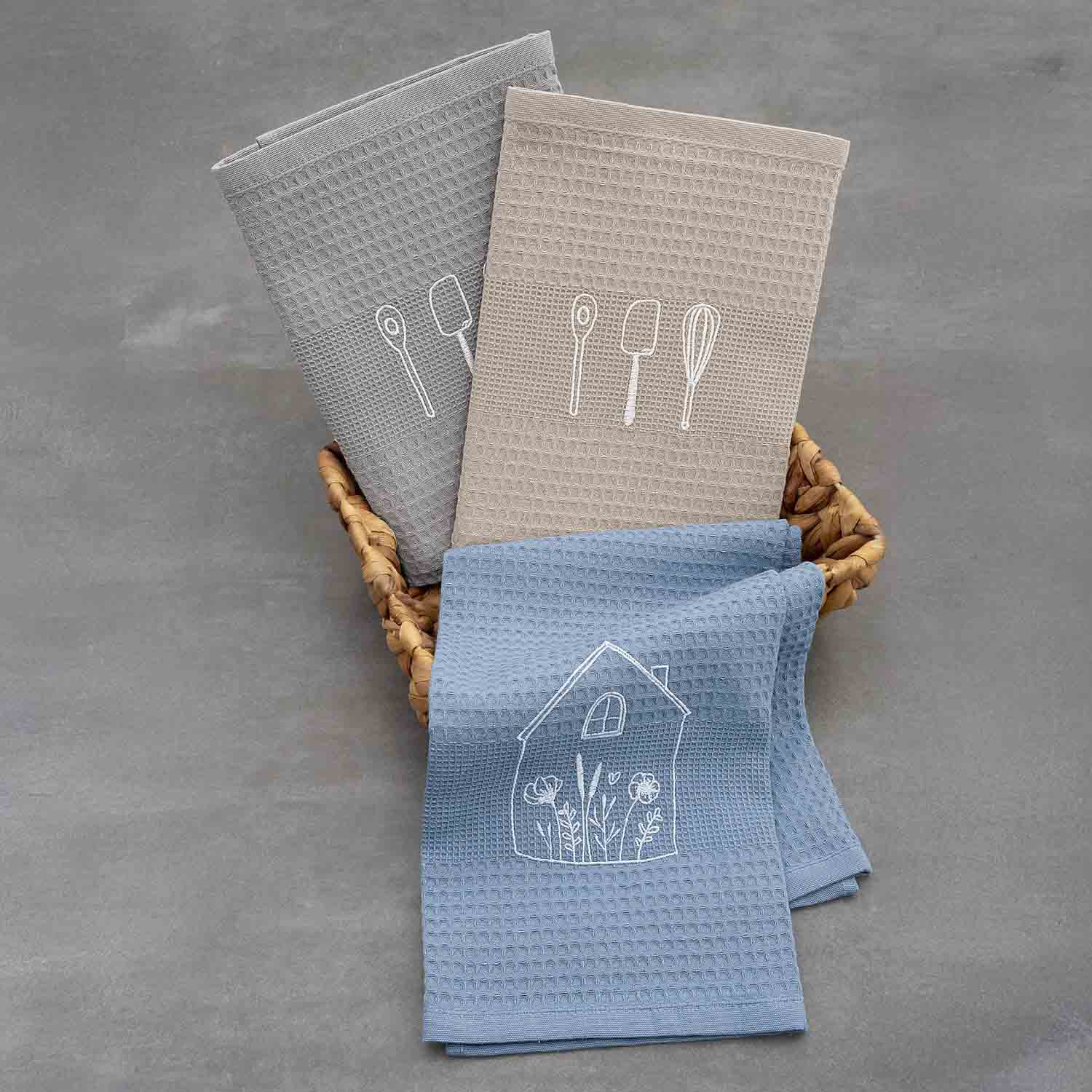 Komplet ręczników kuchennych 3x50x70 HOME 1961 SET2 2 Komplet ręczników kuchennych 3x50x70 HOME 1961 SET2 - obrazek 2