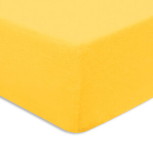 Prześcieradło frotte z gumką 140x200 żółty Darymex