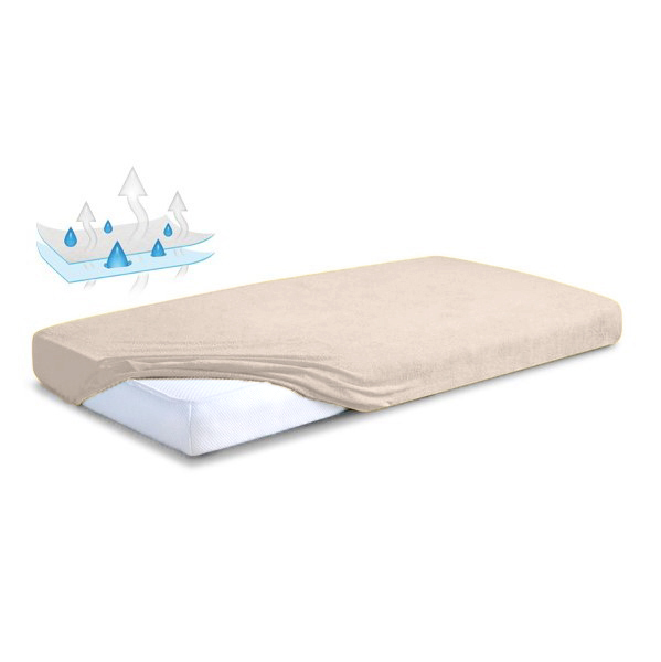 Podkład nieprzemakalny Frotte 90x200x20 beż 15 Matex 1 Podkład nieprzemakalny Frotte 90x200x20 beż 15 Matex