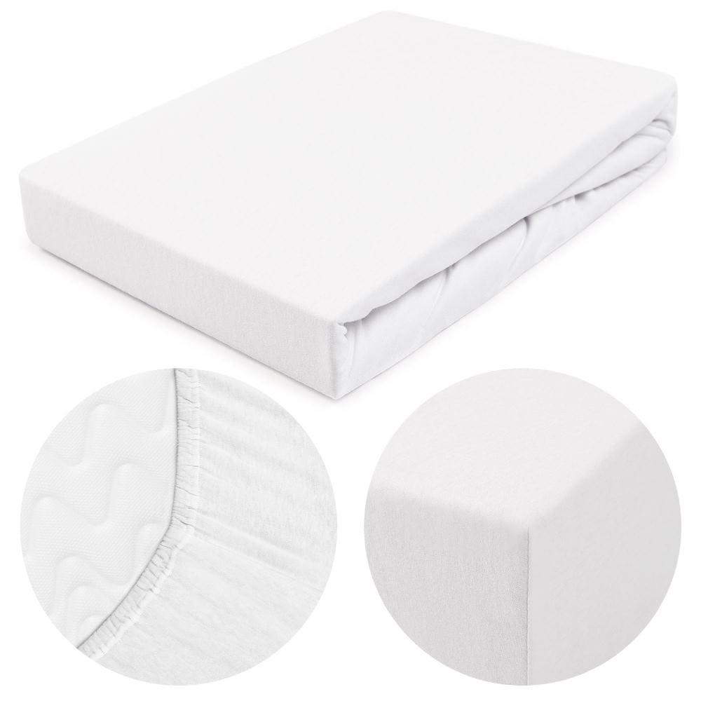 Prześcieradło 140x200 jersey z gumką biały 001 Premium Darymex 5 Prześcieradło 140x200 jersey z gumką biały 001 Premium Darymex - obrazek 5