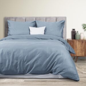 Pościel satynowa Cizgili 140x200 Blue Darymex