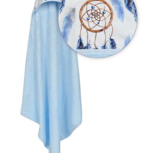 Okrycie kąpielowe 100x100 BAMBOO DESIGN 24 j. niebieskie Babymatex