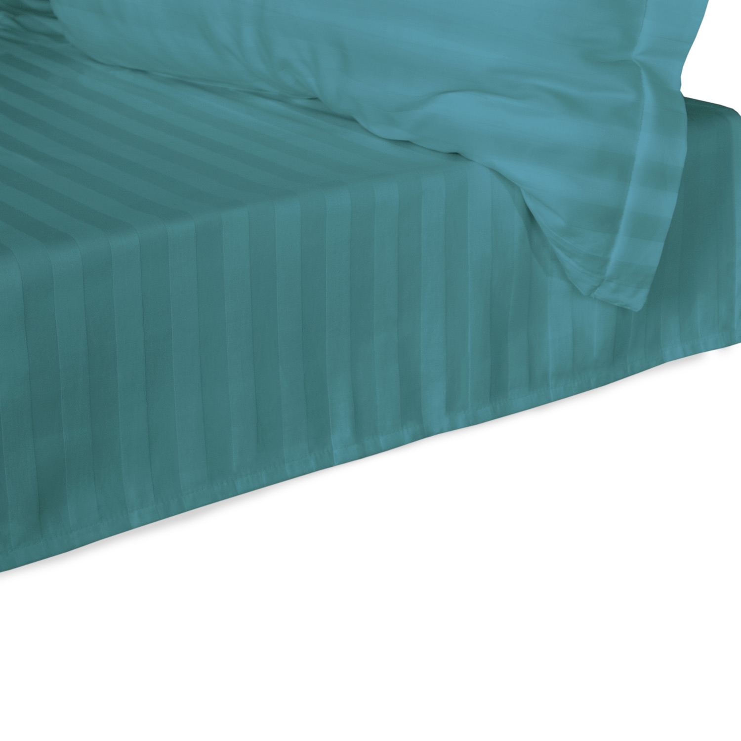 Prześcieradło satyna bambusowo-bawełniana STRIPE SEA TURQUOISE 220x260 Darymex 4 Prześcieradło satyna bambusowo-bawełniana STRIPE SEA TURQUOISE 220x260 Darymex - obrazek 4