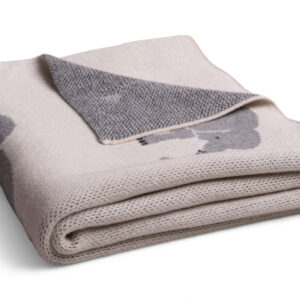 Koc bawełniany 80x100 Słonie SQUARE CHECKS BabyMatex