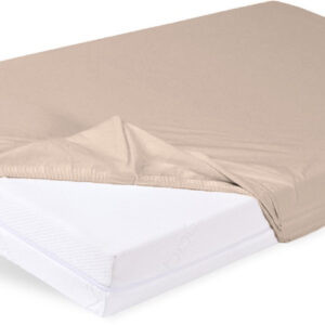 Prześcieradło Nieprzemakalne 80x160x10 BAMBOO 15 beżowe Babymatex