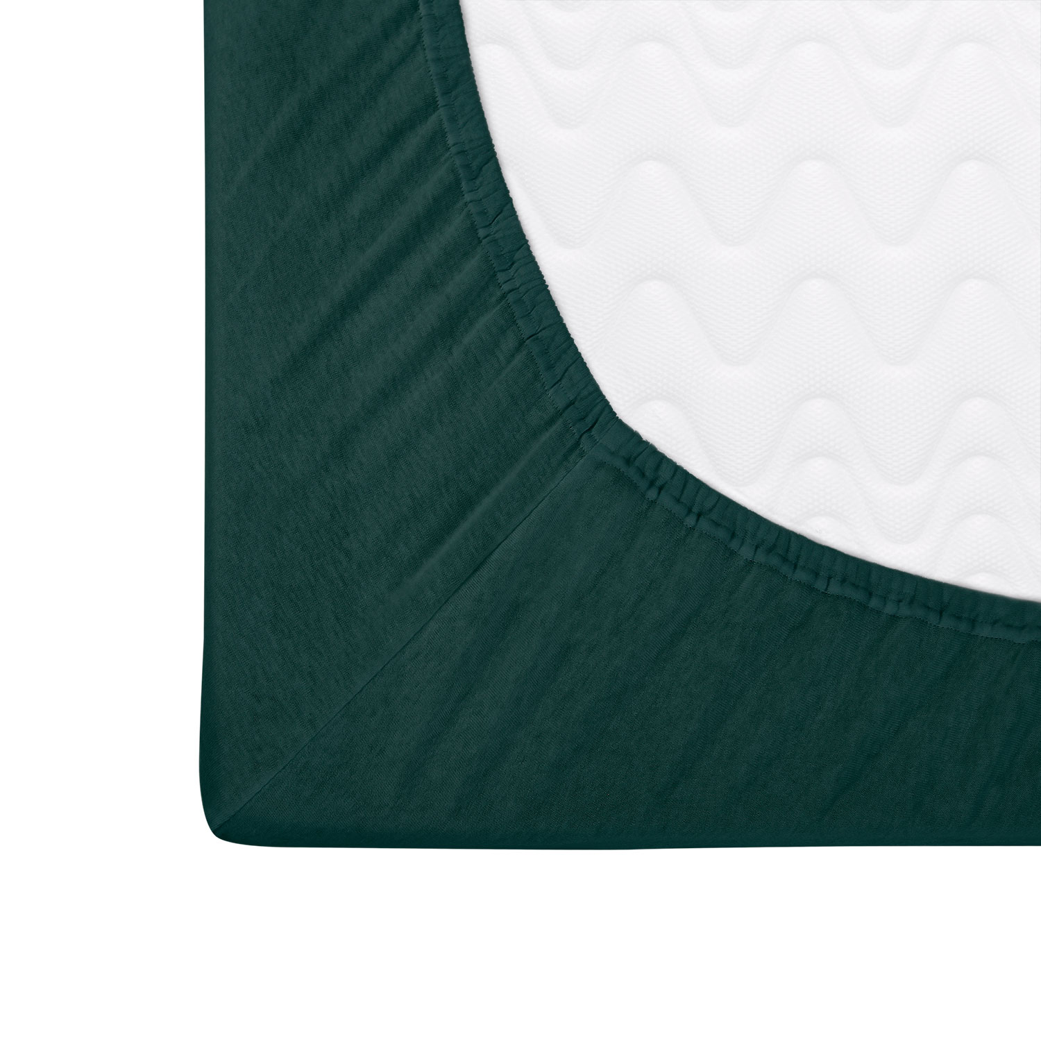 Prześcieradło jersey z gumką 120x200 butelkowa zieleń Darymex 3 Prześcieradło jersey z gumką 120x200 butelkowa zieleń Darymex - obrazek 3